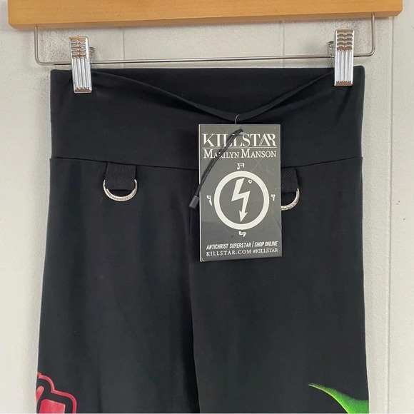 NWT XS Leggings Women's KILLSTAR Marilyn Manson Sweet Dreams - No Straps* - Picture 4 of 16